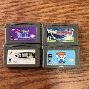 Nintendo Game Boy Advance Bundle 4 Games Simpsons Disney Golf Ever Girl Good GBA